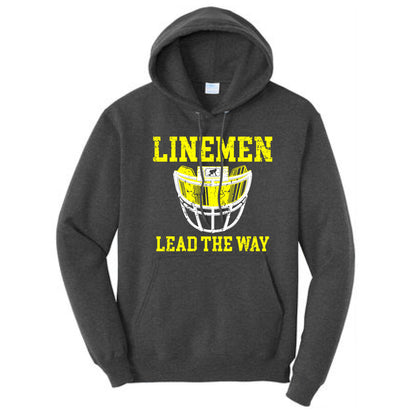 LINEMEN LEAD THE WAY (A) (Yellow) - Hoodie