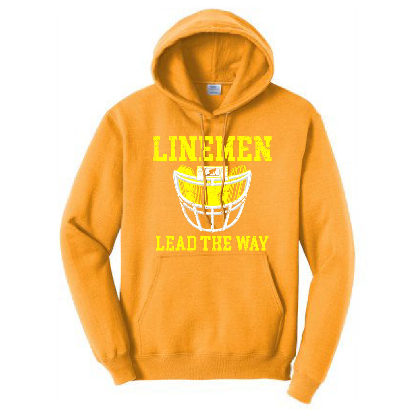 LINEMEN LEAD THE WAY (A) (Yellow) - Hoodie