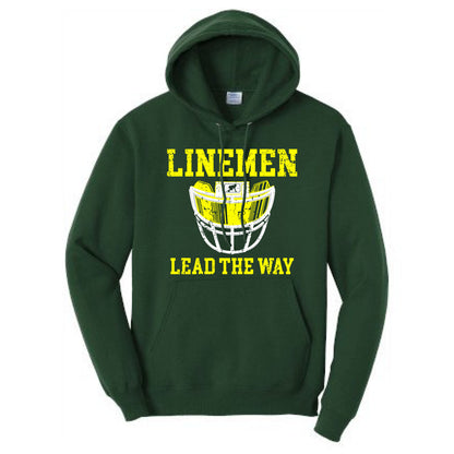 LINEMEN LEAD THE WAY (A) (Yellow) - Hoodie