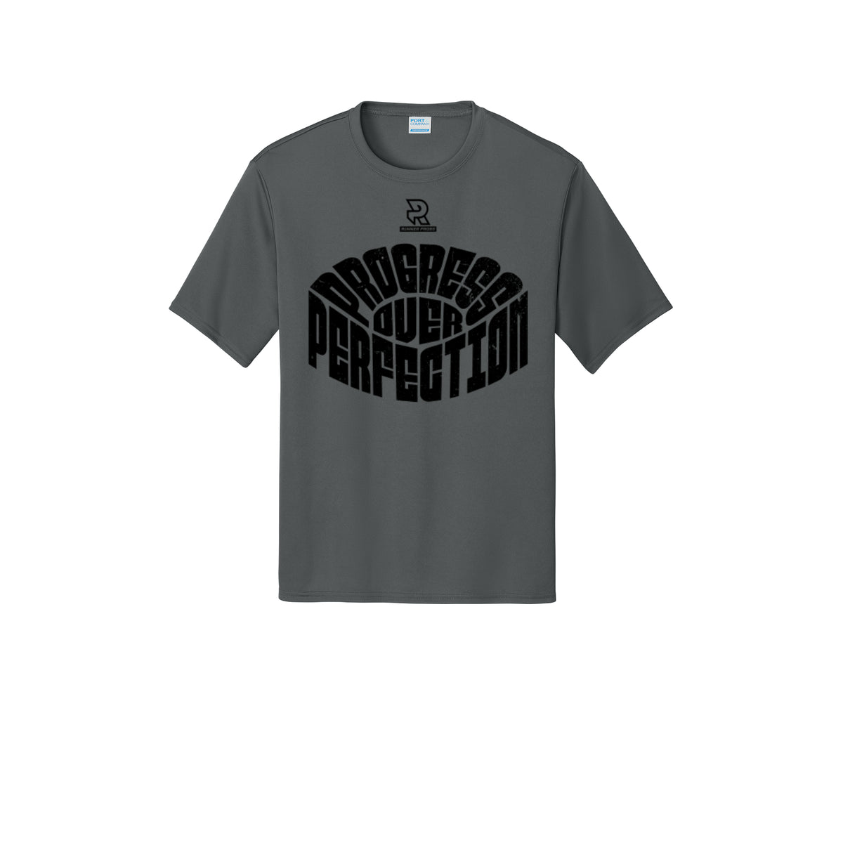 PROGRESS OVER PERFECTION (Black) - Short Sleeve Performance Tee