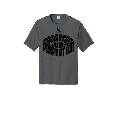 PROGRESS OVER PERFECTION (Black) - Short Sleeve Performance Tee