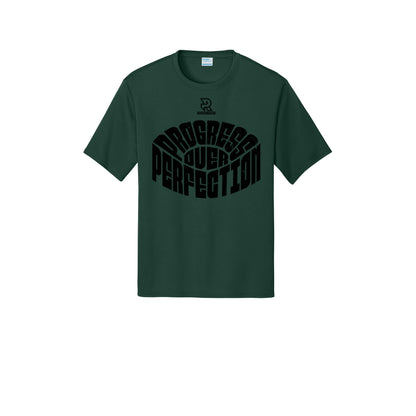 PROGRESS OVER PERFECTION (Black) - Short Sleeve Performance Tee