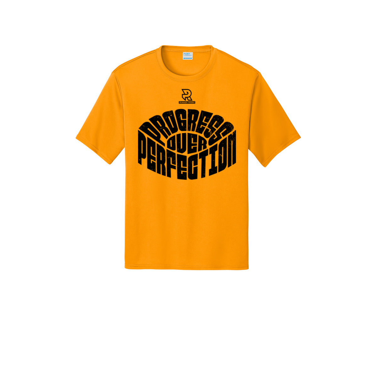 PROGRESS OVER PERFECTION (Black) - Short Sleeve Performance Tee