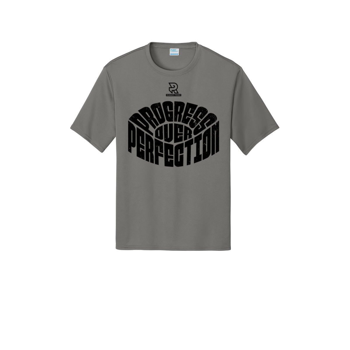 PROGRESS OVER PERFECTION (Black) - Short Sleeve Performance Tee