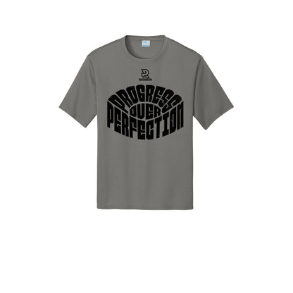PROGRESS OVER PERFECTION (Black) - Short Sleeve Performance Tee
