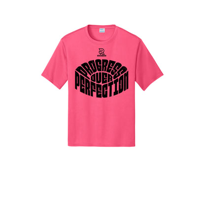PROGRESS OVER PERFECTION (Black) - Short Sleeve Performance Tee
