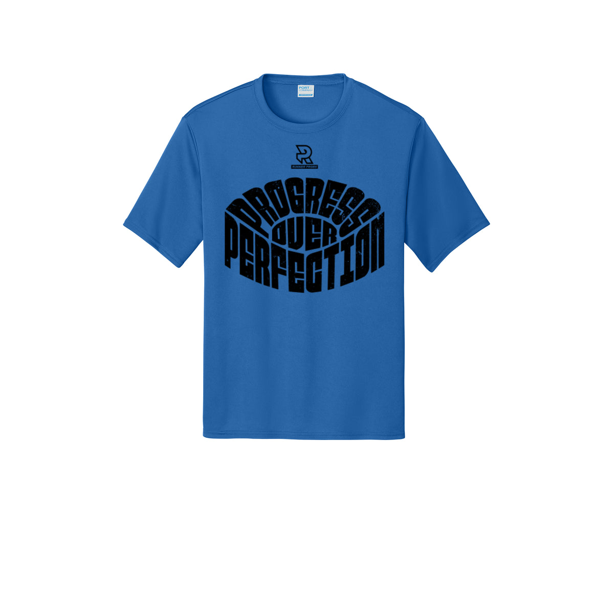 PROGRESS OVER PERFECTION (Black) - Short Sleeve Performance Tee