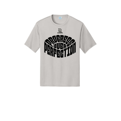 PROGRESS OVER PERFECTION (Black) - Short Sleeve Performance Tee