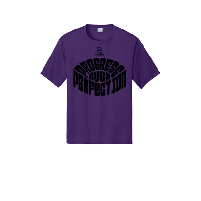 PROGRESS OVER PERFECTION (Black) - Short Sleeve Performance Tee
