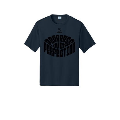 PROGRESS OVER PERFECTION (Black) - Short Sleeve Performance Tee