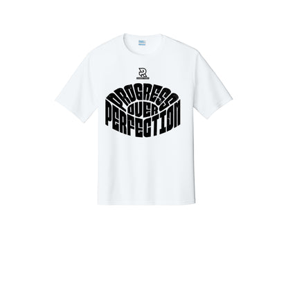 PROGRESS OVER PERFECTION (Black) - Short Sleeve Performance Tee