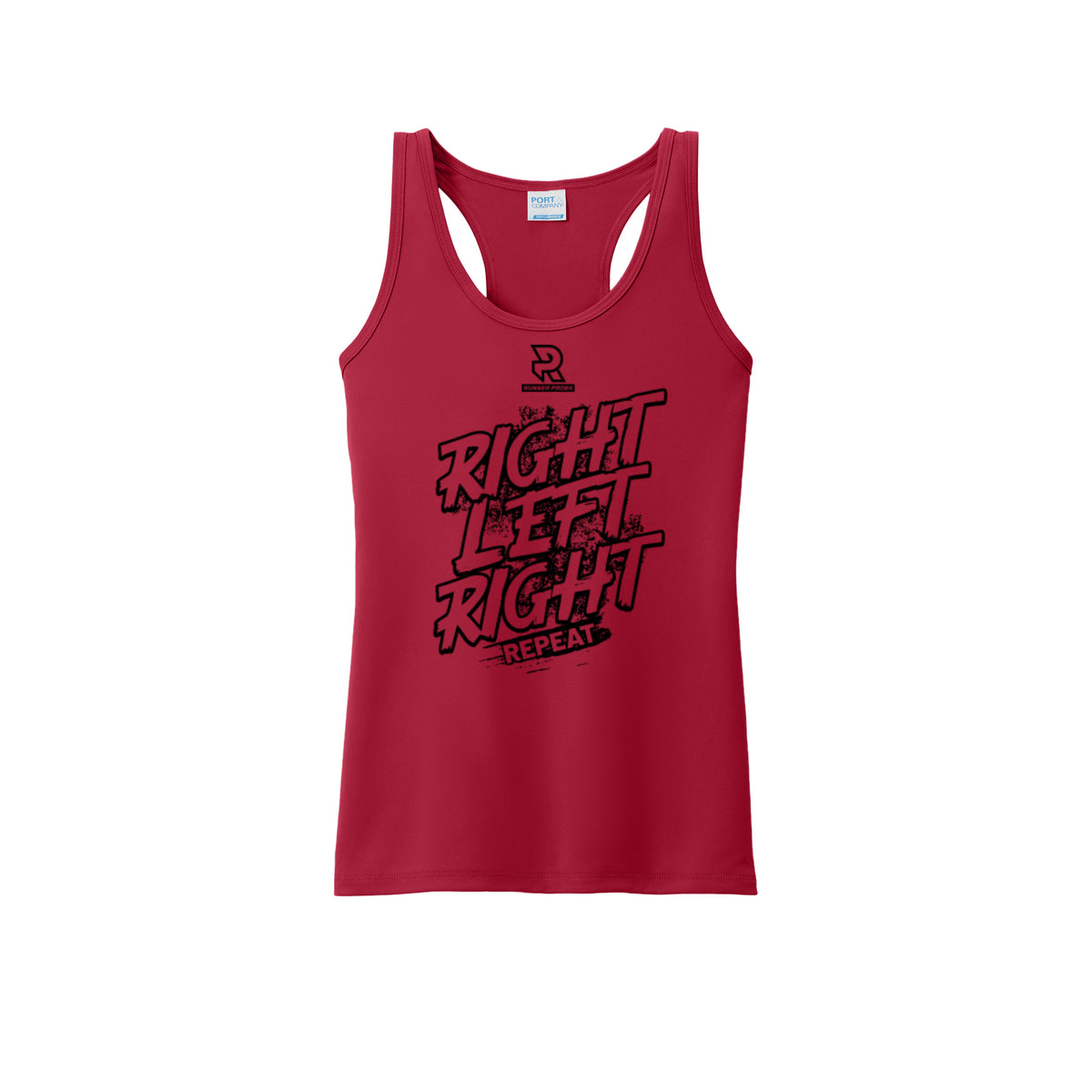 RIGHT LEFT RIGHT (Black) - Womens Performance Tank