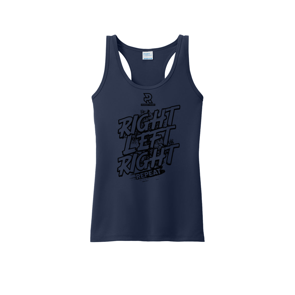 RIGHT LEFT RIGHT (Black) - Womens Performance Tank