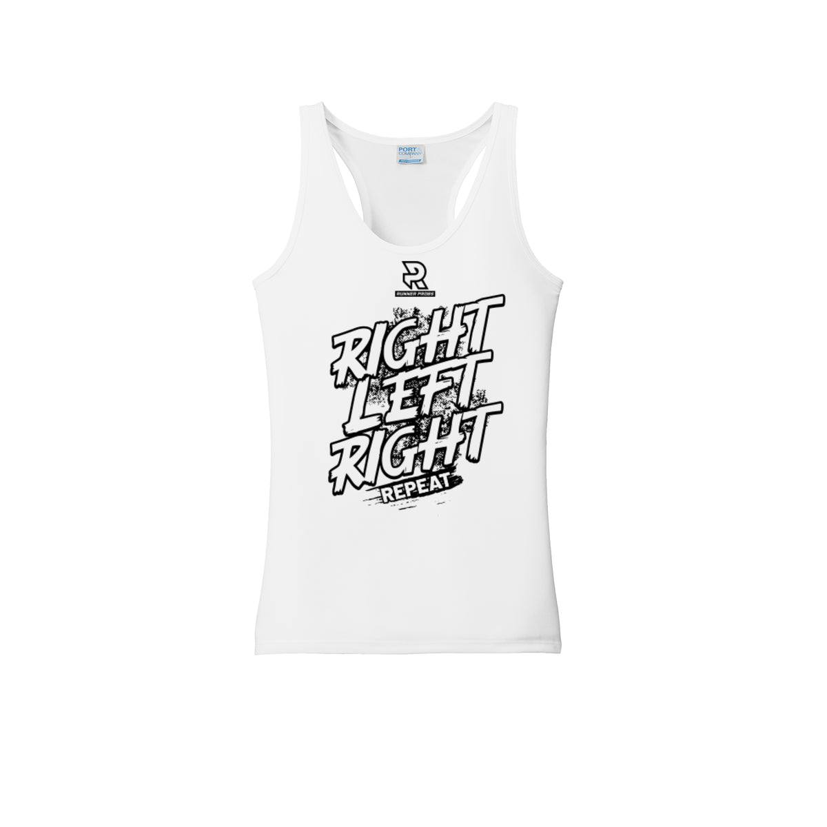 RIGHT LEFT RIGHT (Black) - Womens Performance Tank