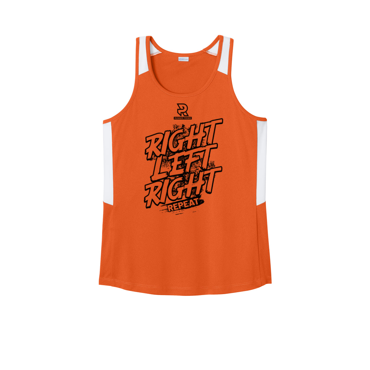 RIGHT LEFT RIGHT (Black) - Womens Club Track Tank