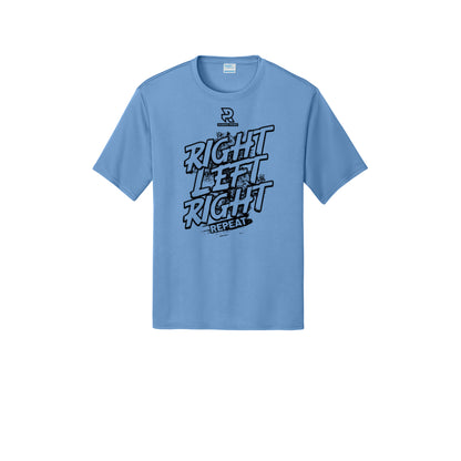 RIGHT LEFT RIGHT (Black) - Short Sleeve Performance Tee