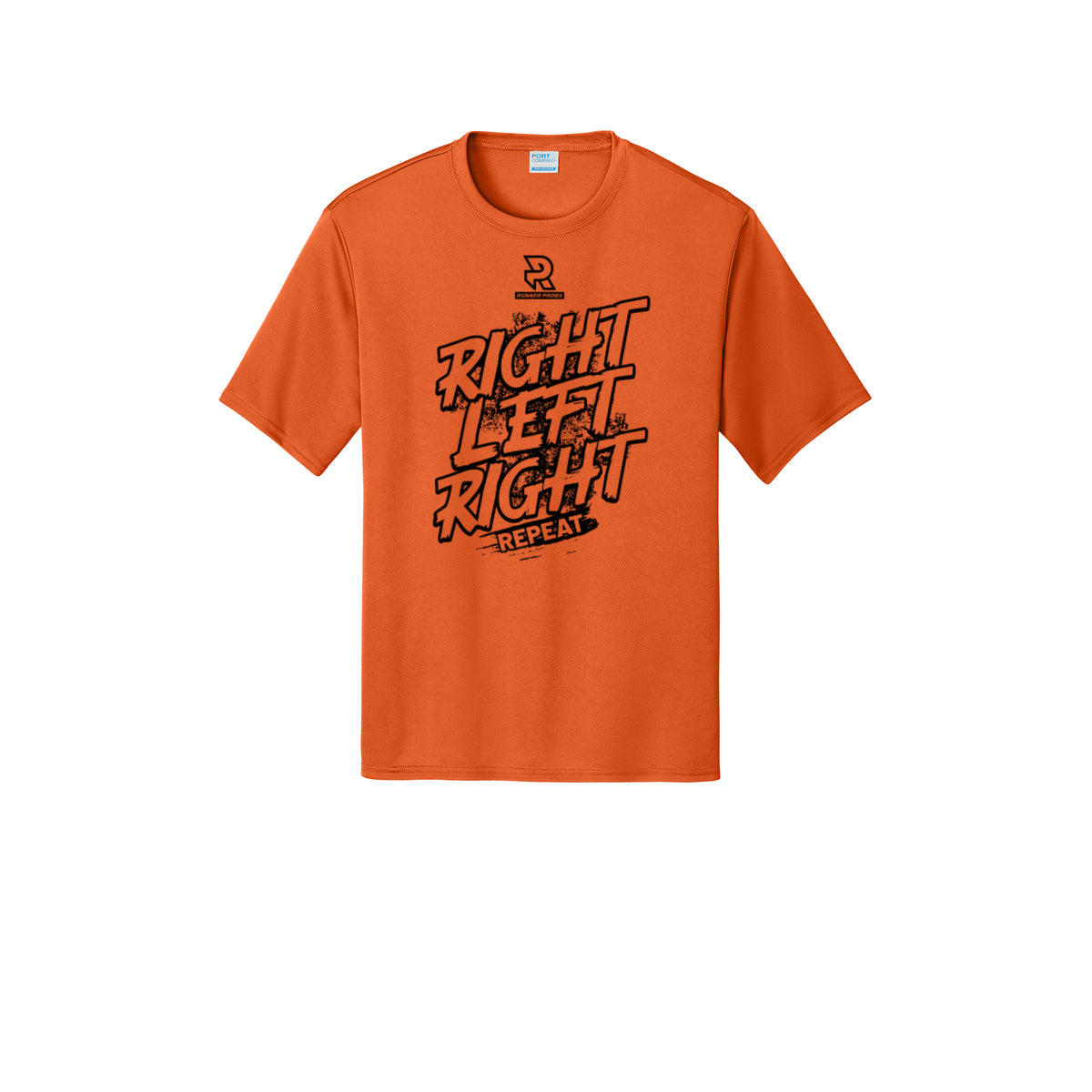 RIGHT LEFT RIGHT (Black) - Short Sleeve Performance Tee