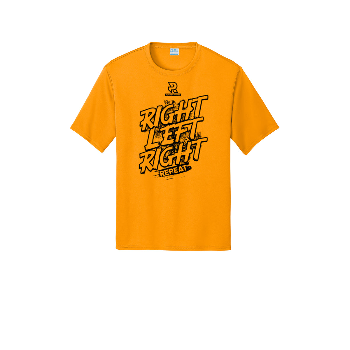 RIGHT LEFT RIGHT (Black) - Short Sleeve Performance Tee