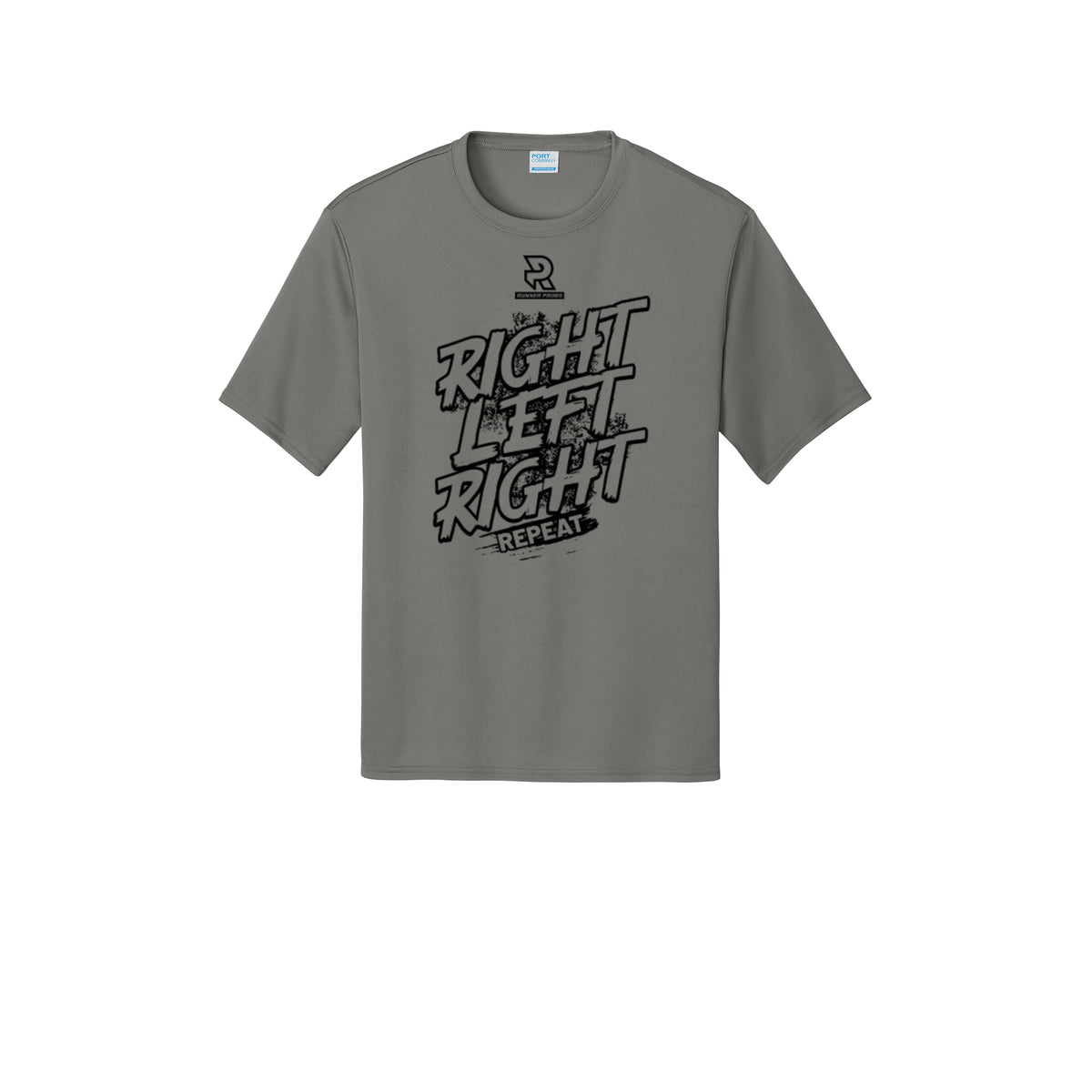 RIGHT LEFT RIGHT (Black) - Short Sleeve Performance Tee