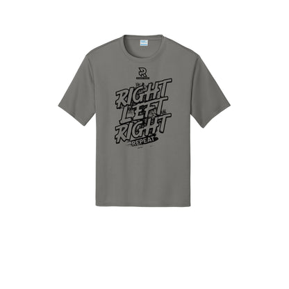 RIGHT LEFT RIGHT (Black) - Short Sleeve Performance Tee