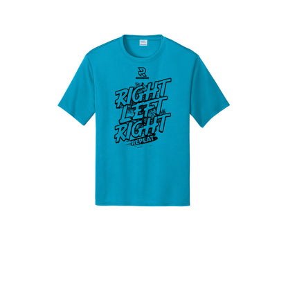 RIGHT LEFT RIGHT (Black) - Short Sleeve Performance Tee