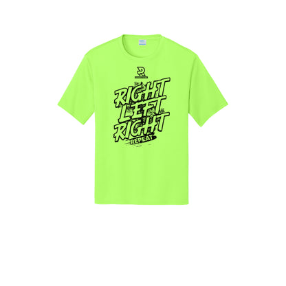 RIGHT LEFT RIGHT (Black) - Short Sleeve Performance Tee