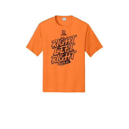 RIGHT LEFT RIGHT (Black) - Short Sleeve Performance Tee