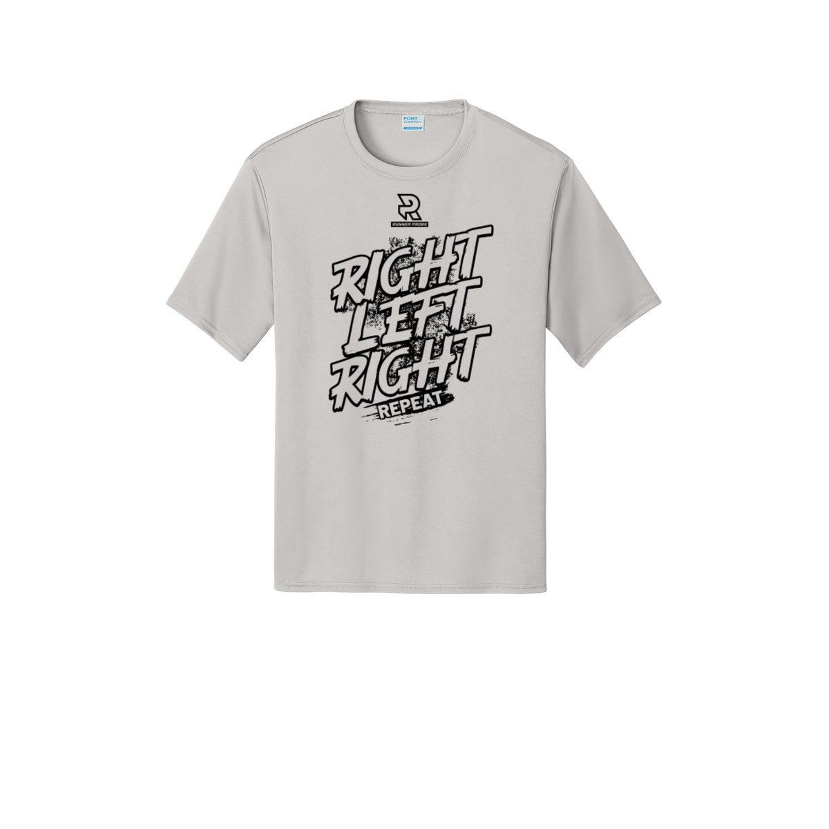 RIGHT LEFT RIGHT (Black) - Short Sleeve Performance Tee