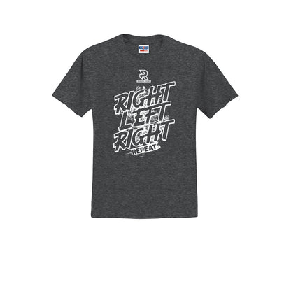 RIGHT LEFT RIGHT (White) - Short Sleeve Cotton Tee