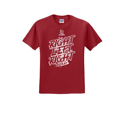 RIGHT LEFT RIGHT (White) - Short Sleeve Cotton Tee