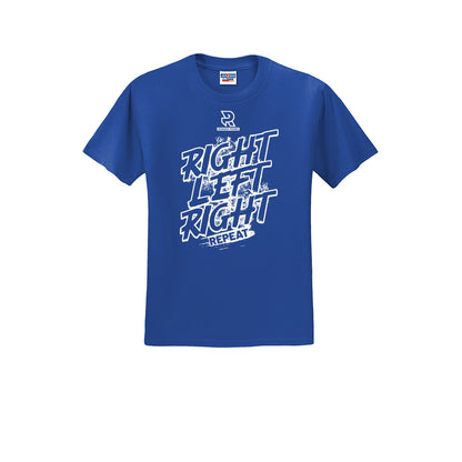 RIGHT LEFT RIGHT (White) - Short Sleeve Cotton Tee