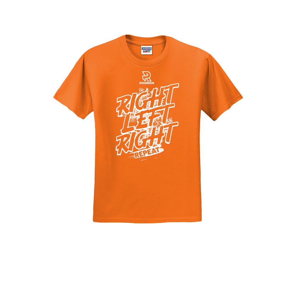 RIGHT LEFT RIGHT (White) - Short Sleeve Cotton Tee