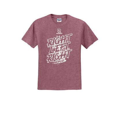RIGHT LEFT RIGHT (White) - Short Sleeve Cotton Tee