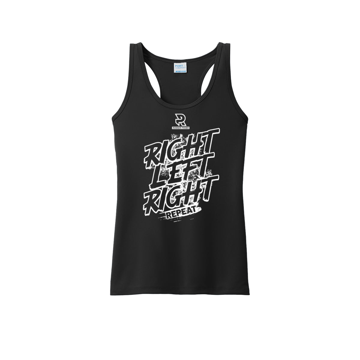 RIGHT LEFT RIGHT (White) - Womens Performance Tank