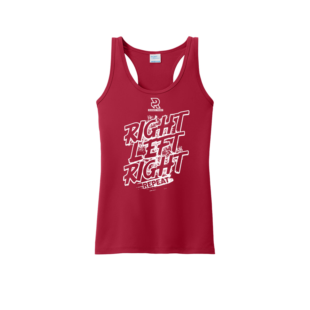 RIGHT LEFT RIGHT (White) - Womens Performance Tank