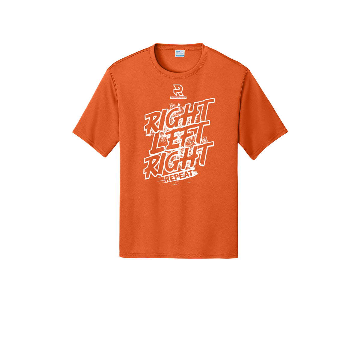RIGHT LEFT RIGHT (White) - Short Sleeve Performance Tee