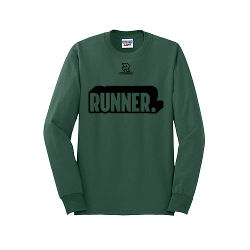 RUNNER DNA (Black) - Long Sleeve 50/50 Tee