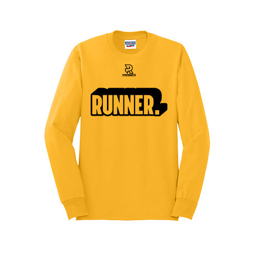 RUNNER DNA (Black) - Long Sleeve 50/50 Tee