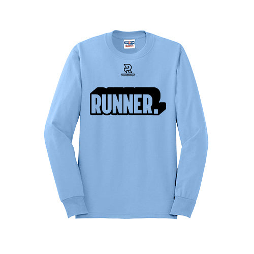 RUNNER DNA (Black) - Long Sleeve 50/50 Tee