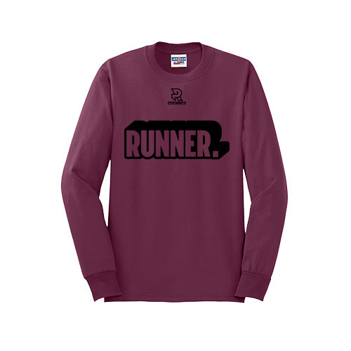 RUNNER DNA (Black) - Long Sleeve 50/50 Tee
