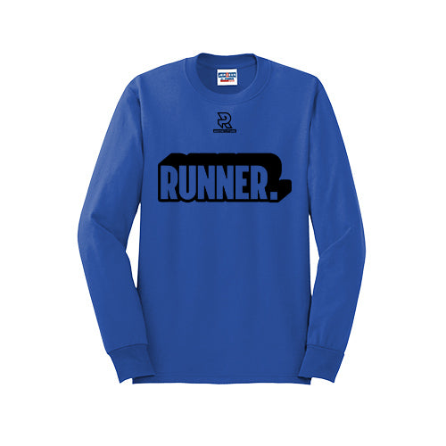 RUNNER DNA (Black) - Long Sleeve 50/50 Tee