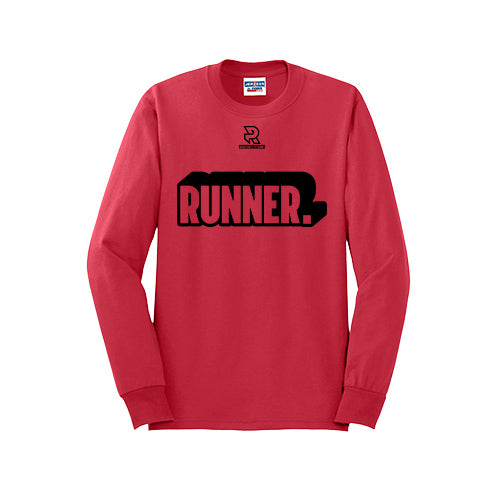 RUNNER DNA (Black) - Long Sleeve 50/50 Tee