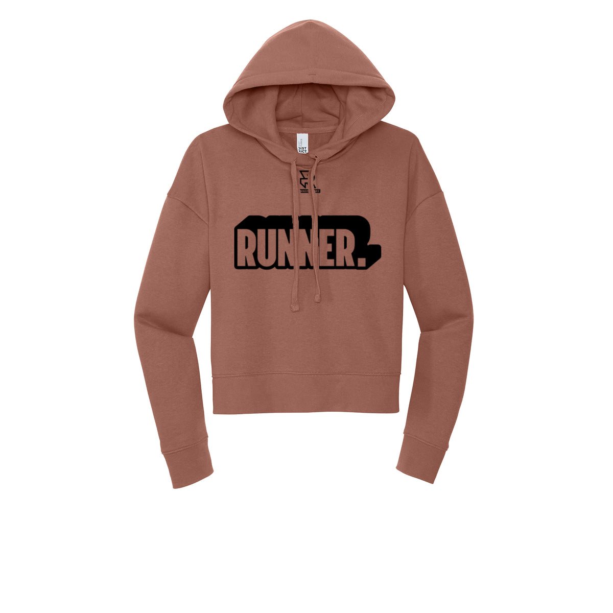 RUNNER DNA (Black) - Womens Fleece Hoodie