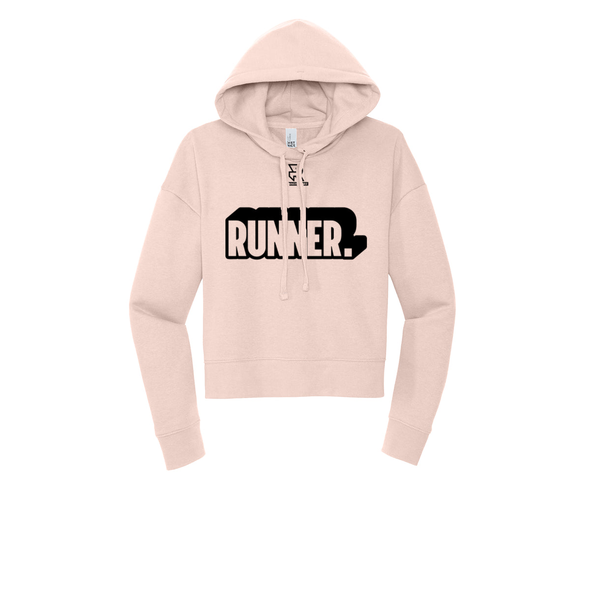 RUNNER DNA (Black) - Womens Fleece Hoodie