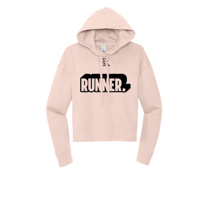 RUNNER DNA (Black) - Womens Fleece Hoodie