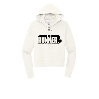 RUNNER DNA (Black) - Womens Fleece Hoodie