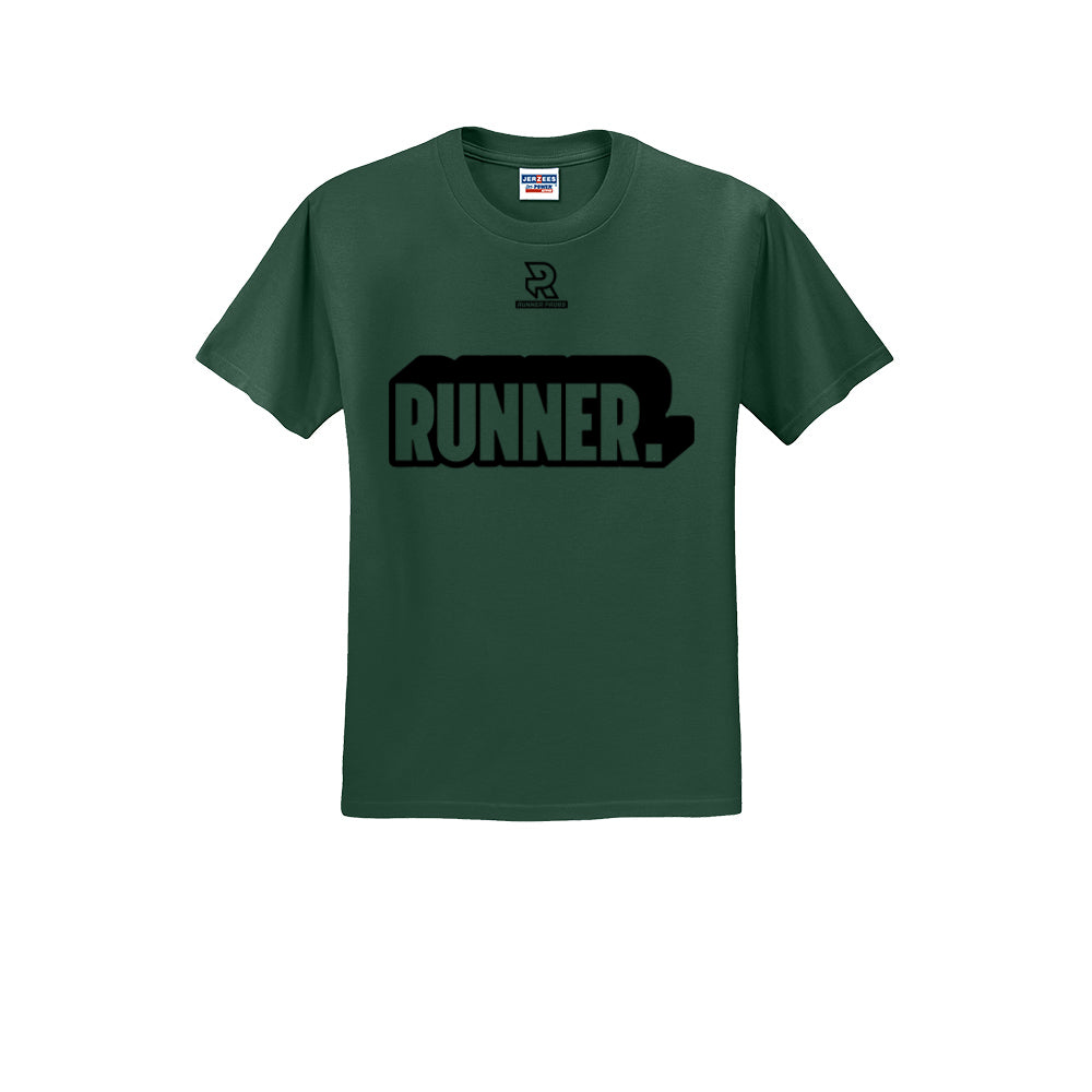 RUNNER DNA (Black) - Short Sleeve Cotton Tee