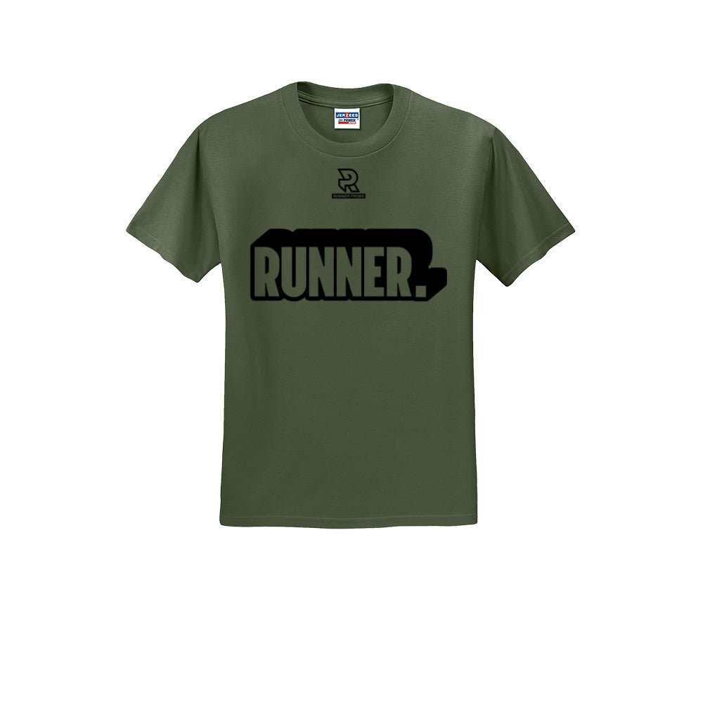 RUNNER DNA (Black) - Short Sleeve Cotton Tee