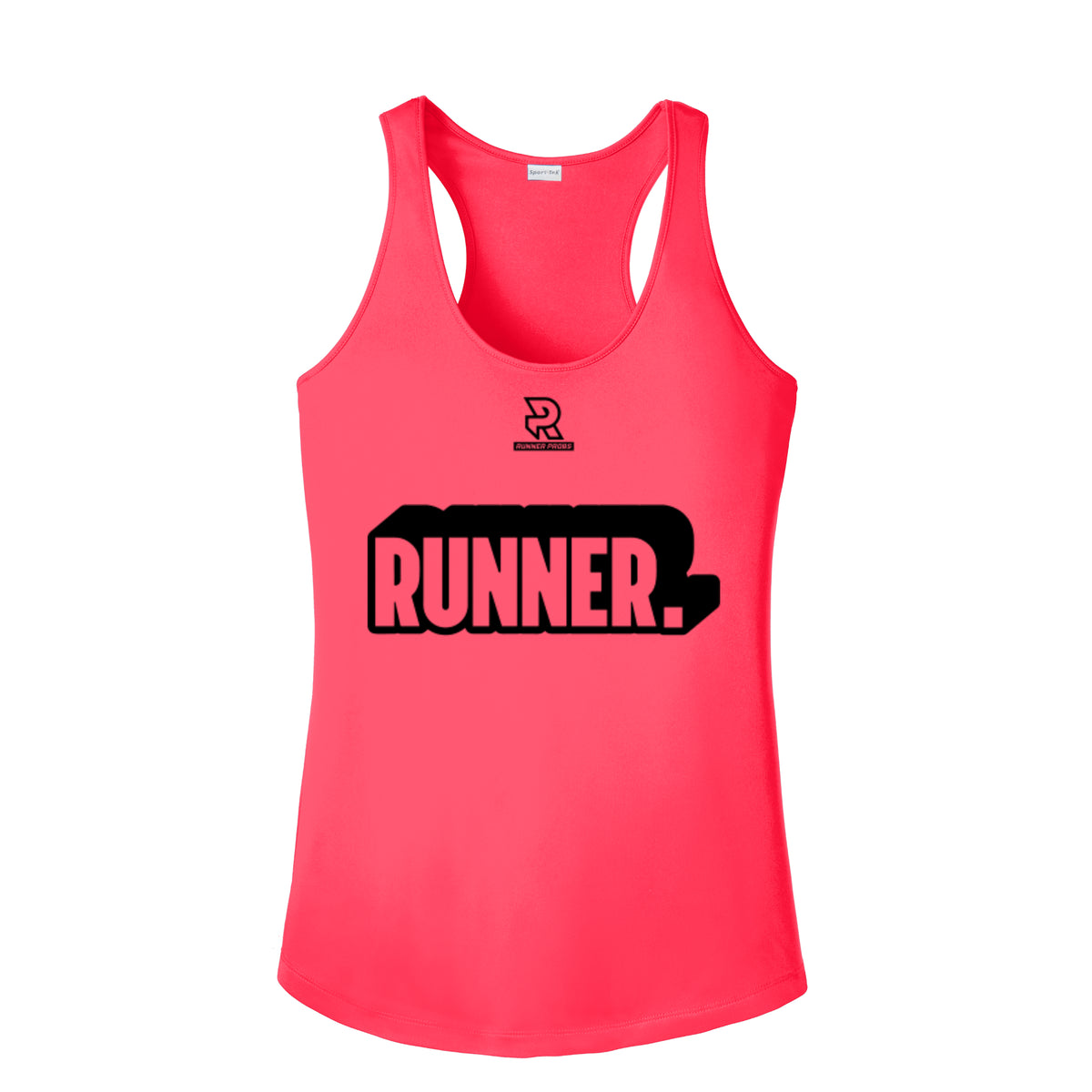 RUNNER DNA (Black) - Womens Competitor Racerback Tank