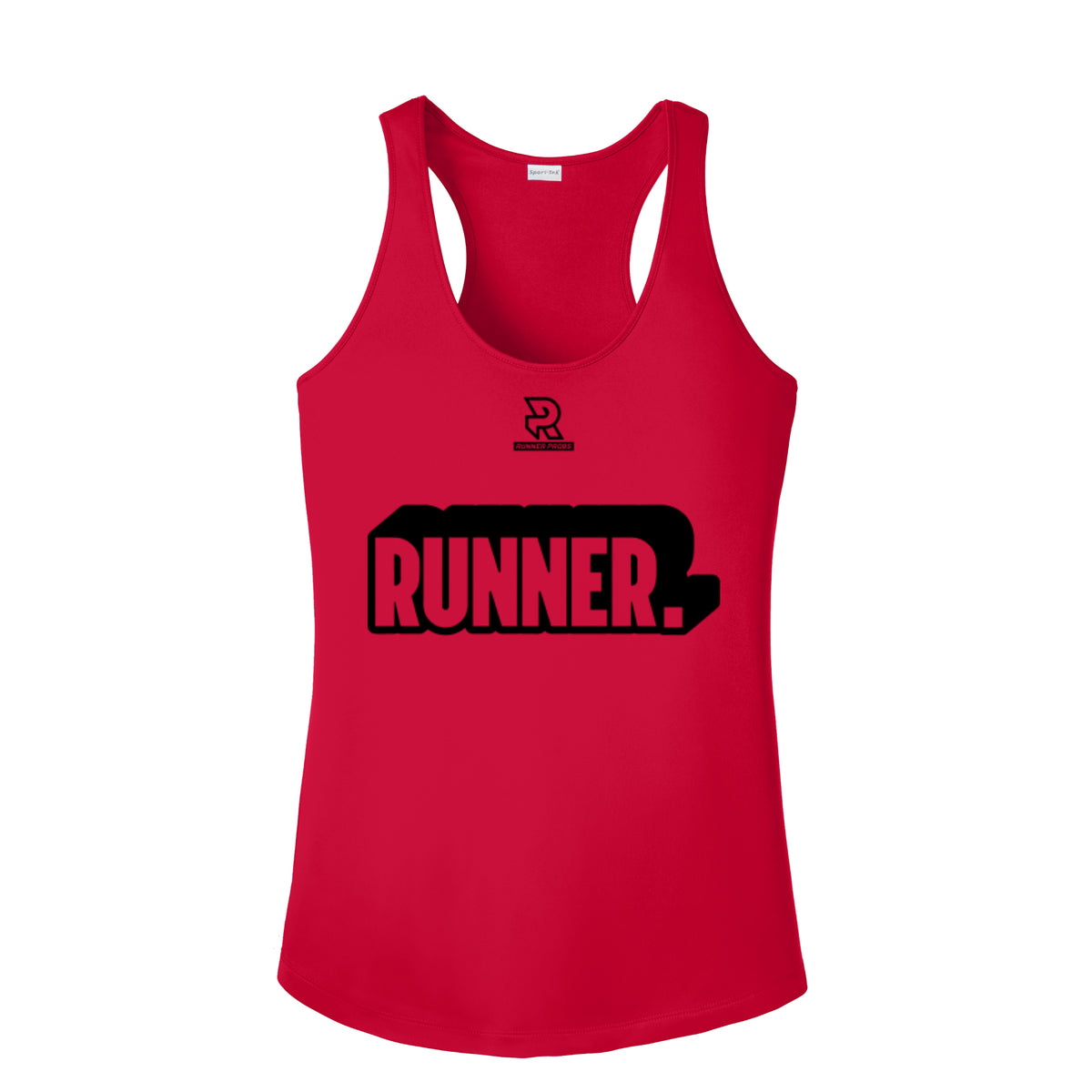 RUNNER DNA (Black) - Womens Competitor Racerback Tank